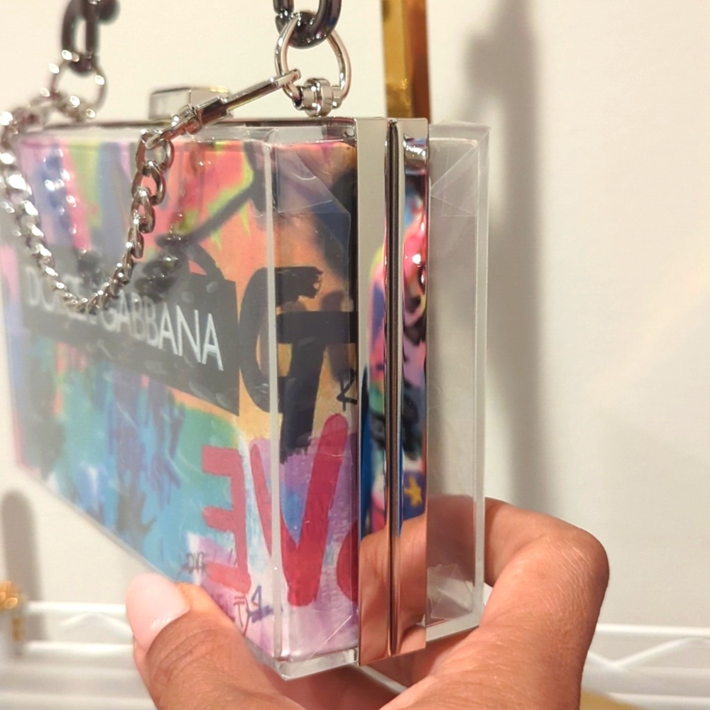 Dolce & Gabbana 🌈 SS Bottle & UPCYCLED Novelty Clutch (Rare) - Picture 8 of 11